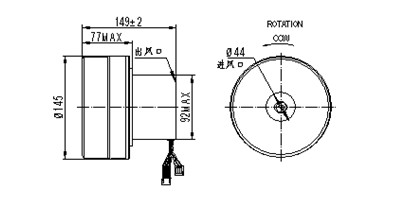 BLW130 Air Ventilator Motor