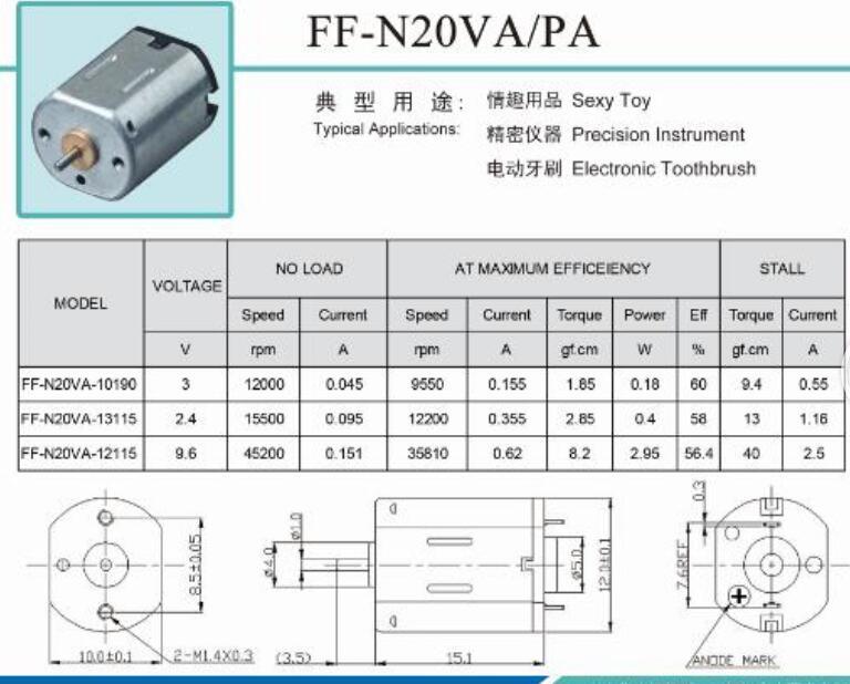 12v DC motor for home appliances